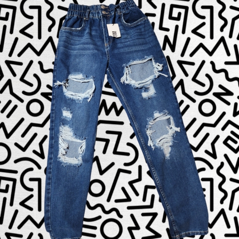 Womens distressed jeans
